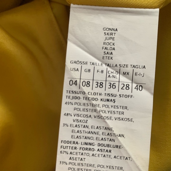 Max&Co Yellow Mini Skirt - Picture 3 of 8